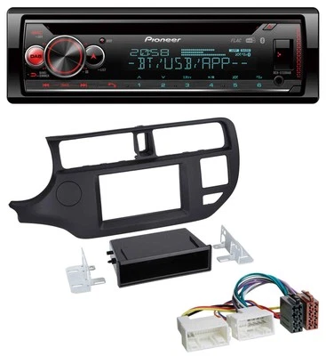 Pioneer MP3 DAB CD Bluetooth USB Autoradio für Kia Rio (UB 2011-2014) schwarz - Bild 1 von 4