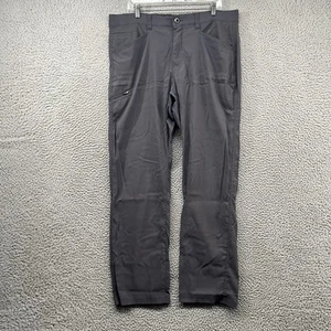 Orvis Hiking Pants Mens 36x32 Fit 38x32 Grey Light Nylon Stretch Elastic Waist - Picture 1 of 13