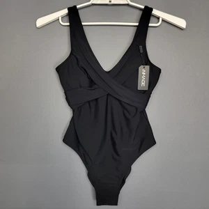 AIMAGE Swimsuit Womens Large One Piece V Neck Ruched Tummy Control Bathing Suit - Picture 1 of 14