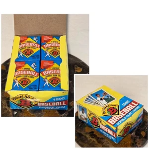 1990 BOWMAN Baseball Wax Box 36 confezioni NON APERTE Sosa, Thomas, Walker Rookie RC - Foto 1 di 10