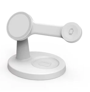 Support Chargeur Sans Fil Magnétique 3 en 1 pour iPhone et Airpods ; Station de Charge - Photo 1 sur 2
