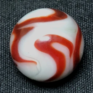 Vintage RAVENSWOOD, Red & White Swirl Marble, .565", M- - Bild 1 von 6