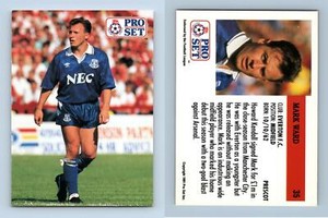 Mark Ward - Everton #35 English League 1991-92  Pro Set Trading Card