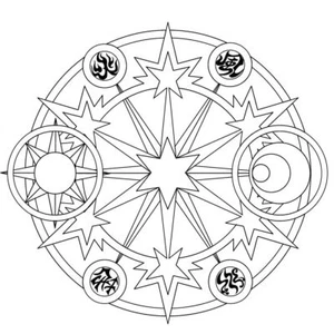 Anime Card Captor Sakura 25th Clow Card Umbrella For Sunshade Sun Protection - Picture 1 of 21