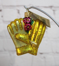 New ListingNwt ~ Old World Christmas Gardening Gloves Blown Glass Christmas Ornament 32329