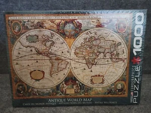 Eurographics 1000 Piece Puzzle ANTIQUE WORLD MAP - Picture 1 of 5