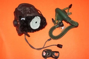 Fighter Pilot Fighting Flight Helmet Air Force Flying Goggles Oxygen Mask - Picture 1 of 6