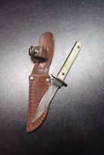 Vintage Colonial Providence Miniature Dagger in Leather Sheath