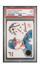 2000 PACIFIC AURORA PREMIERE DATE PINSTRIPES ROGER CLEMENS 01/52 PSA 9 POP 1