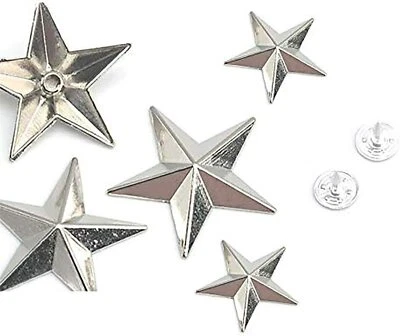 60 juegos/lote 29 mm aleación de zinc metal remaches estrella jeans remaches para hágalo usted mismo cuero Foto 1 de 4