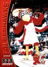 2004 Fargo-Moorhead Redhawks #6 Mascot Hawkeye - NM Baseball Card