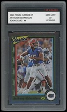 ANTHONY RICHARDSON 2023 PANINI CLASSICS DP 1ST GRADED 10 NFL ROOKIE CARD COLTS