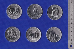 Royal Canadian Mint Wildlife Series set consists of 6 x 1oz .9999 Silver coins. - Picture 1 of 2