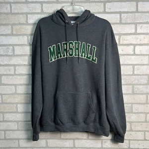 Marshall Thundering Herd Hoodie Size XL Gray Marshall Spellout Embroidered Logo - Picture 1 of 10