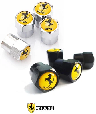 Ferrari Wheel Valve Dust Caps. Enzo SF90 Spider California F355 296 Roma etc - Image 1 of 4