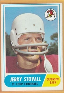 1968 TOPPS FOOTBALL JERRY STOVALL #112 CARDINALS EX/EX+ *96459 - Picture 1 of 1