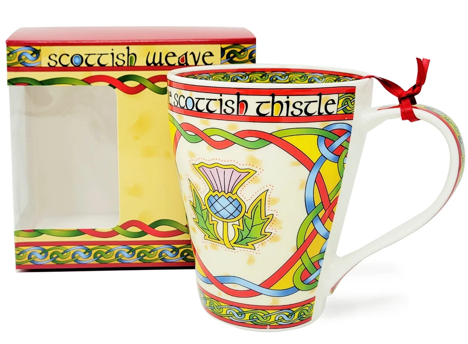 The Scottish Thistle Weave Clara Bone China Mug