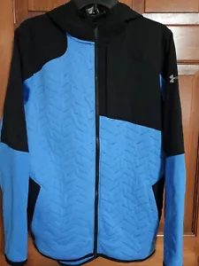 Under Armour ColdGear Reactor Jacket Mens Medium (Black/Blue)- Mint Condition!!! - Picture 1 of 9