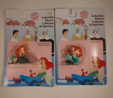 The Little Mermaid Collectible Figures Tyco 1991 Vintage x2 1991 2" VTG Disney