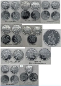 Disneyland 70. Medaillons Komplettsatz 29 DCA, DTD, WOD, Hotels - Bild 1 von 12