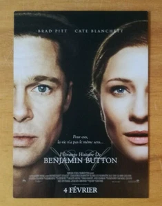 CINEMA CARTON D'INVITATION PROJECTION FILM BENJAMIN BUTTON DAVID FINCHER 2009 - Picture 1 of 2