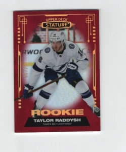 2021 2021-22 UPPER DECK STATURE TAYLOR RADDYSH RED ROOKIE 06/75 #129 LIGHTNING - Picture 1 of 2