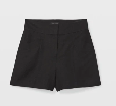 Pantalones Cortos de Vestido Club Monaco Mezcla de Lino Negros Talla 0 Nuevos Con Etiquetas, AGOTADOS Foto 1 de 4