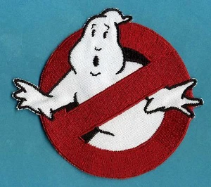 Ghostbusters 1 style No Ghost Embroidered Iron On Patch  - Picture 1 of 3