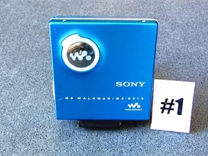 Reproductor de mini disco portátil Walkman Sony MZ-E510 Japón totalmente funcional azul #1 - Imagen 1 de 11