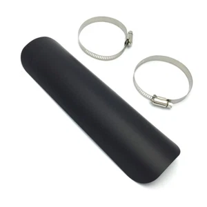 Noir Bouclier Thermique Tuyau de Silencieux d'échappement Moto Pour Harley MS - Imagen 1 de 5