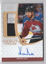 2020-21 UPPER DECK ULTIMATE DEBUT THREADS PATCH AUTO Martin Kaut Rookie Auto /99