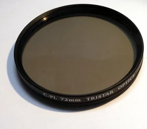Tristar Optics 72mm Lens Filter Circular Polarizer C-PL Polar - Picture 1 of 6