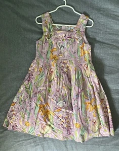 Pink Girl Dress Linen From Italy size 8 new with tags. - Picture 1 of 6