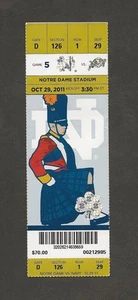 NOTRE DAME vs NAVY full ticket October 29, 2011 - Picture 1 of 2