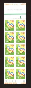 Estampillas de Estados Unidos - Tira de 10 folletos - Sc# 2530 - Globos - MNH - Imagen 1 de 1