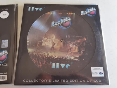 ROCKETS - LIVE - LP 33 GIRI - 12" MINT PICTURE DISC - Immagine 1 di 2