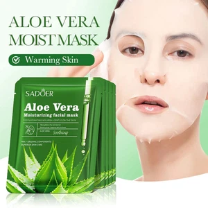 10 pack aloe vera moisturizing and soothing facial mask hydrating facial mask - Picture 1 of 6