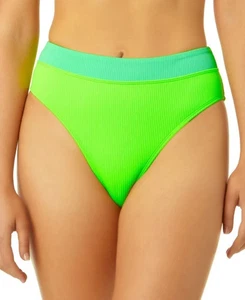 Traje de baño Salt + Cove para mujer junior verde acanalado parte inferior de bikini nuevo con etiquetas - Imagen 1 de 4