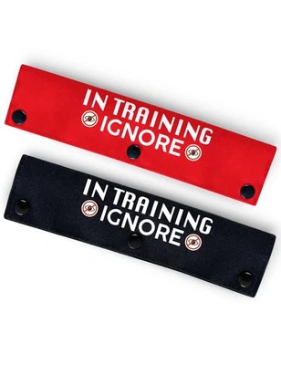In Training Ignore Dog Leash Sleeve Yellow Alert Wrap ID Patch Tag for Vests - Image 1 of 4