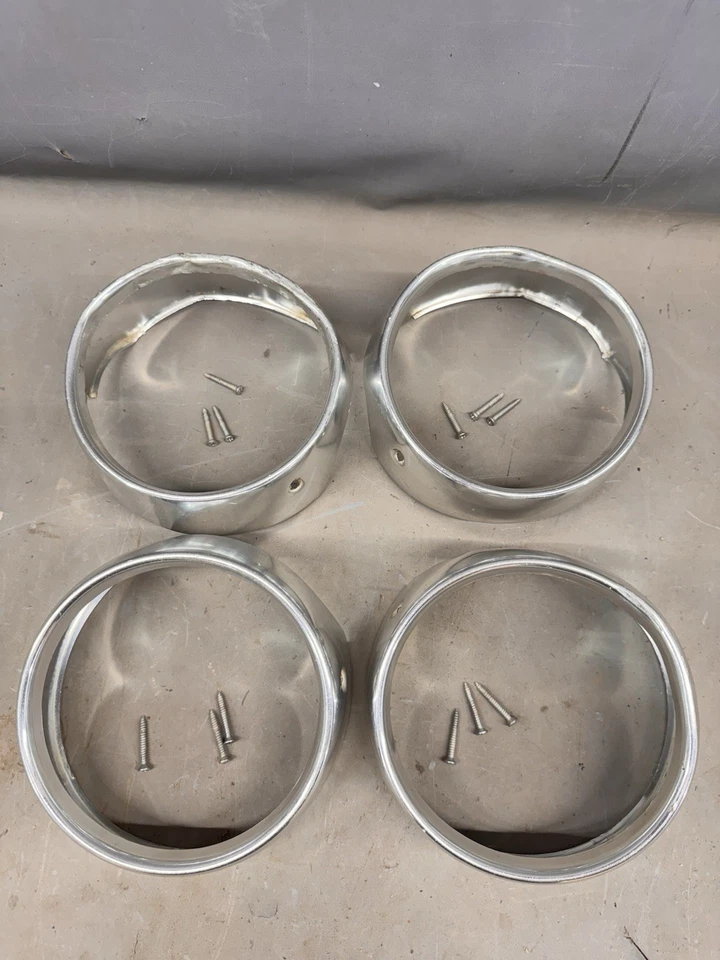 Ford Galaxie 1964 faros biseles cucharones faro lámpara moldura luz Foto 1 de 4