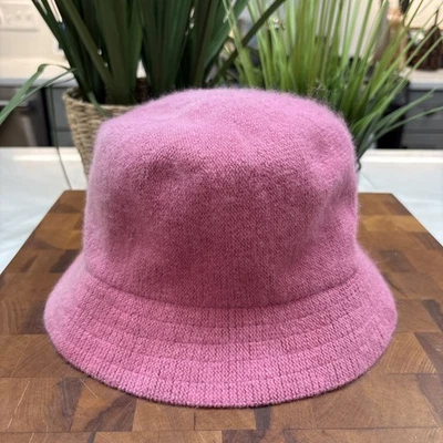 De colección BETMAR Nueva York Sombrero Cubo Rosa Malva Angora Cabello de Conejo Lana OS Foto 1 de 4