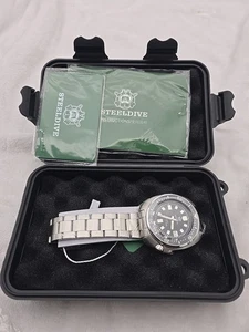Steeldive SD1970 200M Waterproof Watch Sapphire Glass 44MM Men NH35 Dive Watch - Picture 1 of 6