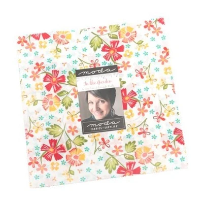 In The Garden Layer Cake® 29230LC Moda Precuts pre-cut Layer Cake 10" squares qu - Image 1 of 4