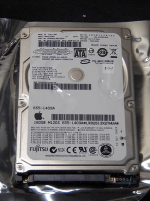 OEM Apple 655-1409A MacBook 160GB SATA Hard Drive With OS X 10.6 Snow Leopard - Image 1 of 3