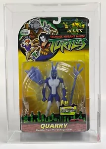 2006 Playmates Teenage Mutant Ninja Turtles TMNT Quarry MOC AFA 85 8,5 - Foto 1 di 4