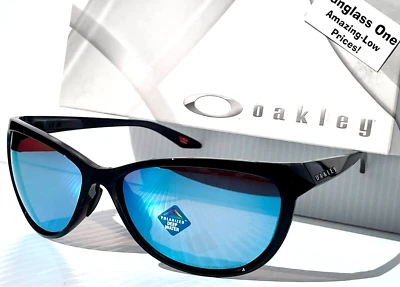 NEW Oakley PASQUE Black Ink POLARIZED PRIZM Deep Water Blue Sunglass 9222-07 - Image 1 of 4