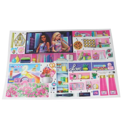 Replacement Set of Stickers for Barbie Dreamhouse Doll House Playset HMX10