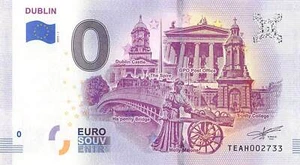 Irish Commemorative 0 Euro Souvenir Banknote of Dublin - FREE Shipping - Picture 1 of 2