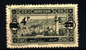 LEBANON - LIBANO - 1927 - Francobolli del 1925 con barrette e soprastampatO - Picture 1 of 1