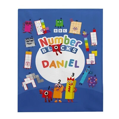 Numberblocks Fleece Blanket 1 To 10 Numberblocks Blanket Blocks of Numbers Numbe - Image 1 of 3
